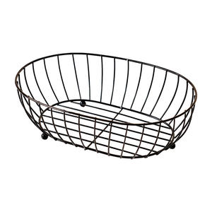 Bandeja Redonda Clásica de Hierro para Frutas, Portátil y Ligera, Capacidad de 0-1L, para Guardar Bocadillos y Dulces - Product Image 4