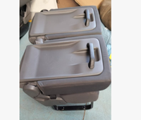 Sièges de voiture de luxe en cuir YLD Hiace avant/moyen/arrière sans appuie-tête, étanches, pour fourgonnette compacte à toit bas, pièces automobiles