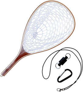 Filet de pêche à la mouche, m, à bas prix, en maille caoutchouc souple, filet attrape-<span class=keywords><strong>truite</strong></span> et à dégagement - Product Image 1