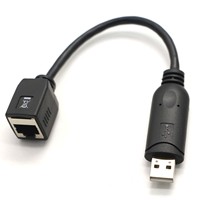 Kabel Konsol Serial USB ke RJ45 Universal, Kabel Rollover Chip FTDI untuk Konfigurasi dan Debugging Router, Switch, Firewall