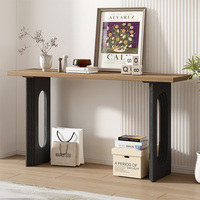 Table console de meuble d'intérieur nordique au design vintage de bonne qualité Table console en bois massif