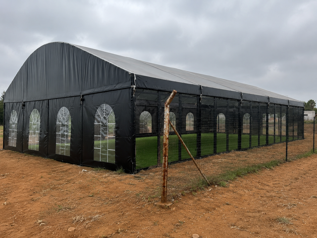 South Africa Custom 12x24m 10x30m Black Aluminum Event Tent Black PVC for Outdoor Control Activity Ceremonies Heavy Duty