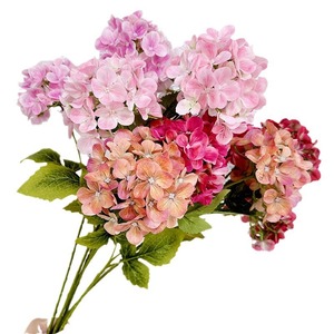 Fleurs artificielles Meiyu Craft, hydrangea à 2 têtes, fleur en soie, décoration de table, décoration de mariage, décoration de la maison - Product Image 5