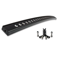 Barra de Luz LED para Auto de 30 Pulgadas, Aluminio CNC, 72W, Una Sola Fila, Curva, 12V, Protección Contra Sobretensión, para SUV, Tractores, Óptica TIR