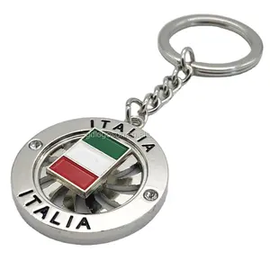 Italy Souvenir Keychain Pendant Trinket Accessories Italy Rome Key Chain Custom Logo