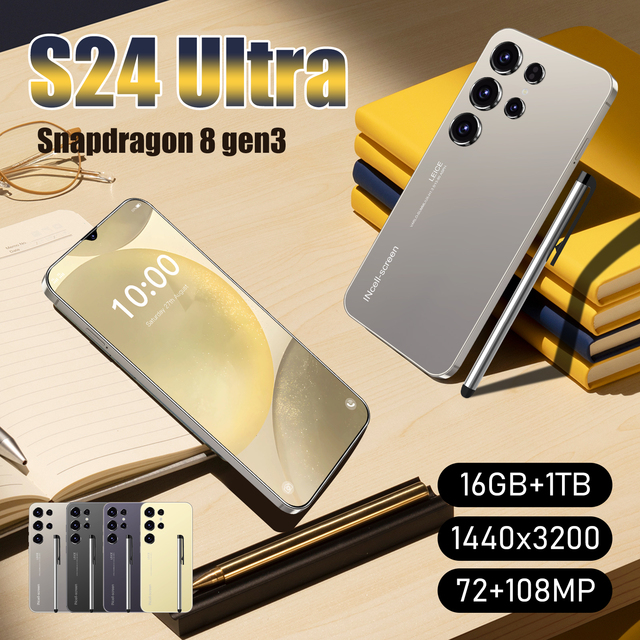 Original S24 Ultra 5G Smartphone 16GB+1TB Android 15 6.8" 8-Core Unlocked Dual SIM Global Market