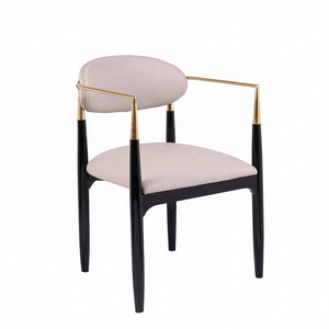 Customized Metal Steel Armchair Velvet Fabric Upholstery Luxury Quality <strong>Mid</strong> <strong>Century</strong> <strong>Modern</strong> <strong>Dining</strong> <strong>Chair</strong> for Home Office - Product Image 5