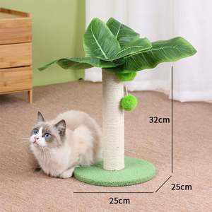 Kinghon Poste Rascador para Gatos de Cuerda de Sisal, Árbol de Escalada con Hojas, Mueble de Interior, Suministros de Entrenamiento, Árbol para Gatos - Product Image 2
