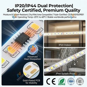 Strisce LED Intelligenti con Rivestimento Antiurto, 220V 3500-6500 5mm Ultra Sottili, 120 LED/m, Luci LED DDID - Product Image 5
