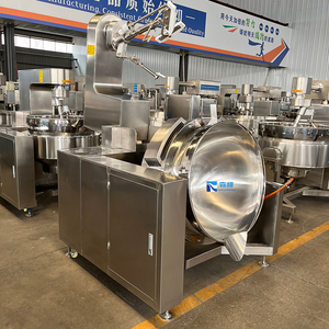 Bollitore Industriale a Gas Inclinabile con Agitatore, Grande Capacità per Cottura e Miscelazione di Arachidi e Caramelle - Product Image 1