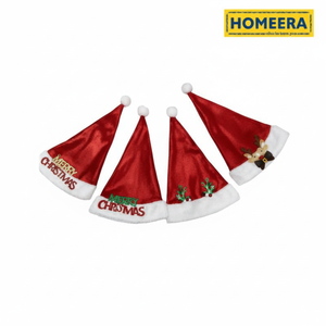 240 pezzo alla rinfusa scatola di poliestere e plastica cappelli festa di natale 4 colori cappello festivo - Product Image 1