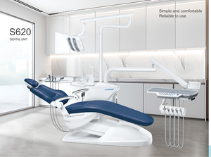 Sillón <span class=keywords><strong>Dental</strong></span> Eléctrico Azul Meeteeth S620, Superventas, Moderno, con Cojín de Cuero Completo, Certificado CE, Componentes de Plástico, Eléctrico - Product Image 2