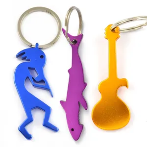 Keyring Manufacturer Supplier Design Logo Key Chains Rings Blank Multi Can Openers Aluminium Custom Keychain Bottle Opener