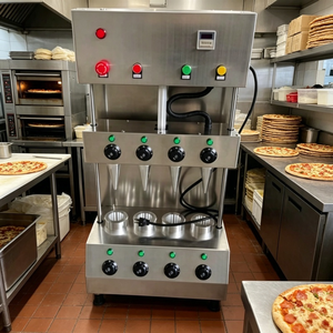 Máquina para Hacer Bases de Pizza de Grado Industrial con Doble Zona de Calentamiento, 3000W de Potencia, Rango de Temperatura 10-260°C, Apta para Panaderías - Product Image 3