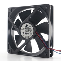 Delta 24V 48V DC 12V 0.35A AC EC 12025 120x120x25MM 12CM Puissance 3 fils Mesure de vitesse Châssis Violent AFB1212H-R00 Ventilateur de refroidissement
