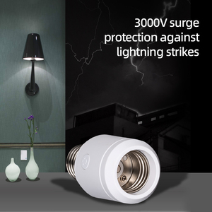 מנורת e26 e27 מנורת בסיס עגול עגול אור פלסטיק שקע מנורת 5a תקרה 5a תקרה עם שלט רחוק עבור אורות 500w - Product Image 6