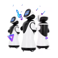 Robot de Recepción con IA y Pantalla Facial, Robot Guía de Bienvenida con Movimiento Autónomo para Vestíbulos Corporativos, Bancos, Oficinas y Servicio de Visitantes