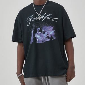 T-shirt décontracté unisexe, imprimé en sérigraphie avec graphiques DGT, col rond, tissu tricoté, grande taille, respirant, écologique, surdimensionné - Product Image 3