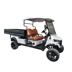 Voiturette de <span class=keywords><strong>golf</strong></span> électrique haut de gamme avec benne de chargement et remorque - Product Image 3