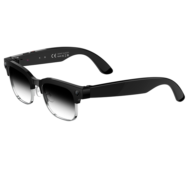 W630 AI Smart Glasses 4K Video Recording 8MP Camera Anti Shake Dual Microphone Noise Reduction Blue Light Glasses 290mAh Battery