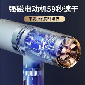 Hair Dryer High Power Negative Ion Blue Light Fast Drying With Heat Protection For Home And Dorm Use - Product Image 3