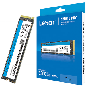 Lexar LNM610 PRO Solid-State-<span class=keywords><strong>Disk</strong></span> M.2 Port 2280 PCIe <span class=keywords><strong>4</strong></span>.0 Gen 3x4 NVMe SSD 500GB/1TB/2TB Solid-State-Laufwerk für Desktop und Laptop - Product Image 1