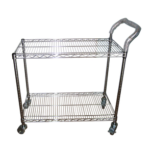 Giá để hàng bằng thép mạ crôm siêu bền, bán chạy, có thể tùy chỉnh, sản xuất theo yêu cầu (OEM), giá đỡ công nghiệp chống tĩnh điện với khung thép bốn bánh xe - Product Image 6