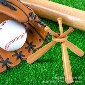 Soporte de exhibición de béisbol de madera maciza, mini soporte para bate, adorno de escritorio, juguete - Product Image 3