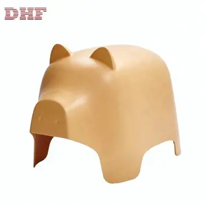 DHF original design Comfortable Pig Shape Small Light Weight Normal Visitor Chair Plastic Chair Stool
