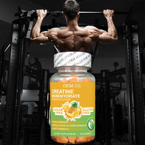 Gomitas de creatina monohidrato con sabor a piña sin azúcar de alta calidad OEM/ODM para el crecimiento muscular - Product Image 6