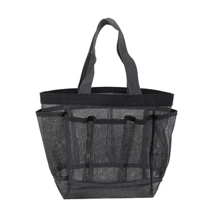 Sacs en filet robustes SH portables à séchage rapide de 5 pouces avec 4 à 6 compartiments pour l'organisation de la salle de bain, les jouets de plage et le rangement sous la douche - Product Image 2