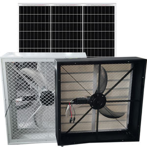 Ventilateur d'extraction mural solaire à contrôle automatique de la température, personnalisable OEM/ODM, en acier inoxydable, étanche, pour <span class=keywords><strong>ventilation</strong></span> hors réseau - Product Image 1