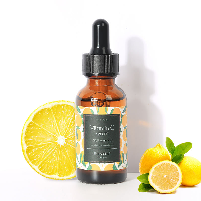 High Quality Wholesale Natural Whitening Face Essence Private Label Organic OEM Facial Vitamin C Serum 30ML Custom logo and pack