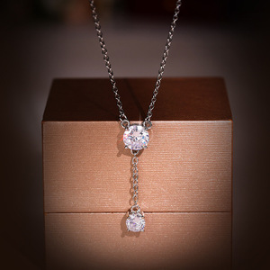 Collana con Ciondolo a Bolla Rotonda per Donne, Collana Minimalista con Charm, Gioielli alla Moda per Uso Quotidiano, Regalo - Product Image 4
