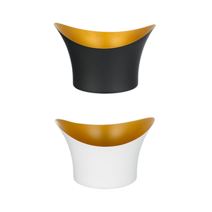 Cubetera <span class=keywords><strong>de</strong></span> Acero Inoxidable 304 <span class=keywords><strong>de</strong></span> Gran Capacidad, Venta al por Mayor <span class=keywords><strong>de</strong></span> Fábrica, Diseño Floral Negro y Dorado, Estilo Nórdico Portátil <span class=keywords><strong>para</strong></span> Fiestas y Vino - Product Image 5