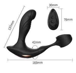 Массажер простаты Kabugadi Lock Fine Ring, мастурбатор с беспроводным пультом дистанционного управления, двойной вибратор, анальная пробка для мужчин - Product Image 6