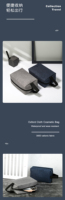 Trousse de Toilette de Voyage Homme Suspendue Personnalisée avec Logo, Trousse de Rasage et Maquillage, Petit Organisateur de Lavage