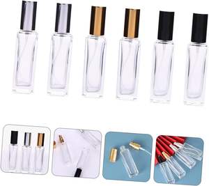 Flacons de parfum en verre transparent carrés avec bouchon à vis, impression gratuite, fabrication sur mesure, les moins chers, 5, 10, 15, 30, 50, 100 ml - Product Image 3