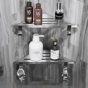 Cesta de ducha esquinera cromada, <span class=keywords><strong>estante</strong></span> esquinero para baño, soporte de jabón esquinero para ducha, <span class=keywords><strong>estante</strong></span> esquinero metálico para ducha - Product Image 4