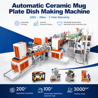 Ligne de production de vaisselle en céramique Yutai, machine de fabrication de plats en porcelaine pour restaurants, moteur 40/35 kW, 380 V