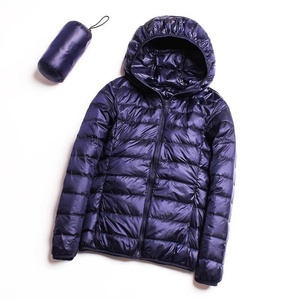 In Stock Fashion Women Outdoors Casual Hooded Puffer <b>Jacket</b> Light Jack <b>Packable</b> Plus Size Women's Down <b>Jacket</b> - Product Image 2