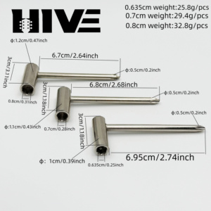Llave de Ajuste Hexagonal para Barra de Truss de Guitarra Acústica HIVE, Piezas Esenciales para Guitarra, Herramientas de Reparación de Barra de Truss de Guitarra de 6.35mm, 7mm, 8mm - Product Image 2