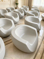Juego de Sillón y Mesa de Centro Jaguar Modern Resin Pebble, Resistente al Agua, a los Rayos UV, Duradero y Ecológico, Muebles de Jardín para Exteriores