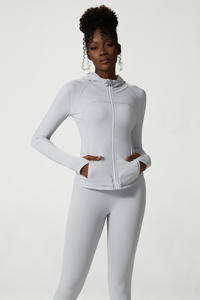 2024 personnalisé nu à manches longues vêtements d'entraînement femmes course vêtements de sport femmes Yoga Fitness Gym veste vêtements de sport - Product Image 2