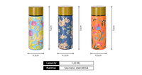 Bouteille isotherme mini-tasse 120 ml en acier inoxydable personnalisée, impression 3D, format poche, pour la rentrée scolaire, pour femmes