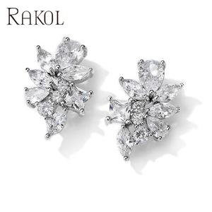 Lacole EP2954 Rhinestone <b>Crystal</b> Women's Fashion Bridal Cluster Exquisite <b>Earrings</b> Jewelry for Women - Product Image 2