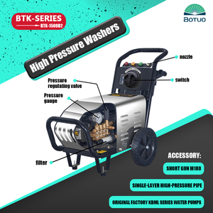 Nettoyeur haute pression portable 220V, 80 bars, 15 LPM, laveuse industrielle pour fermes d'élevage, cours, terrains, installations de <span class=keywords><strong>lavage</strong></span> de voitures - Product Image 2