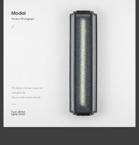 Applique murale LED de luxe moderne avec abat-jour en acrylique Applique murale de cour étanche pour décoration de porche d'hôtel Corps de lampe en PC - Product Image 4