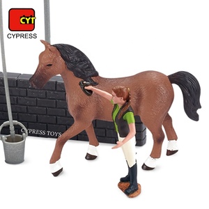 新设计洗涤马厩动物模型玩具马玩具套装玩具马套装 - Product Image 4