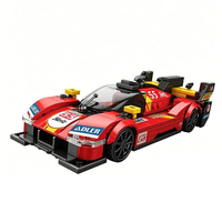 Reobrix 661 307PCS Speed Racer City Sport Vehicle Model Bricks Koleksi Pajangan Meja DIY Puzzle Mainan Set Blok Bangunan